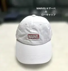 MARVEL マーベル　ベースボールキャップ ローキャップ　白　ユニセックス