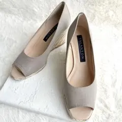 極美品✨ タラントン by ダイアナ オープントゥ パンプス ジュート巻き