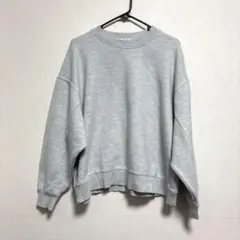ZARA スウェット・トレーナー グレー レディースSサイズ