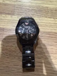 エンポリオアルマーニ ブラック腕時計 アルマーニエクスチェンジ シルバー腕時計