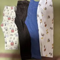 多色キャラクター柄レギンス4点セット