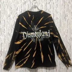 ディズニーパークス by Hanes 長袖Tシャツ 公式 ミッキーマウス 黒金L