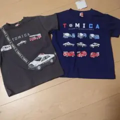 TOMICA 車両プリント Tシャツ 2枚セット　パトカー　新品　110