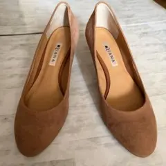 [美品]ダイアナ　スエード パンプス　ベージュブラウン23.5