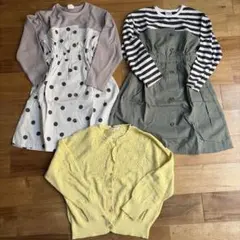 130センチ 女の子 カーディガン ワンピース まとめ売り