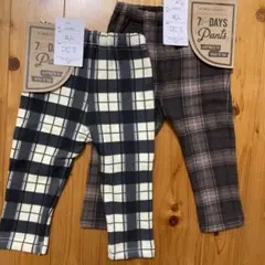 裏起毛 ズボン セット 80