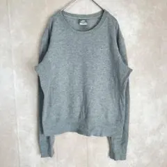 NIKE スポーツウェア スウェット トレーナー グレー L ワンポイントロゴ