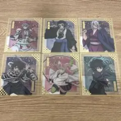 鬼滅の刃アニプレックスオンラインくじ クリア色紙 6点セット