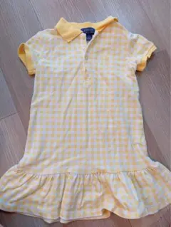 POLO ギンガムチェック 半袖ワンピース