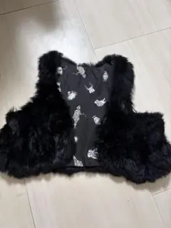 黒ファーベスト ノースリーブ