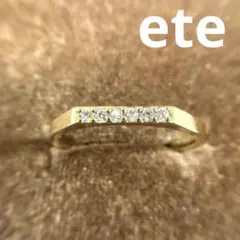ete K10YG ダイヤリング