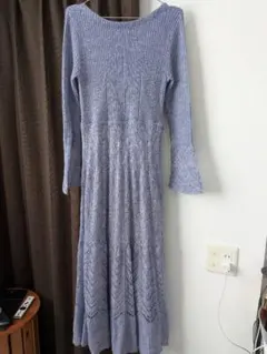 Lily Brown 薄い紫 ニットワンピース ONE SIZE