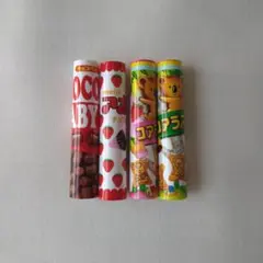 サカモト文具　明治 お菓子パッケージ 鉛筆キャップ 4本セットのサムネイル