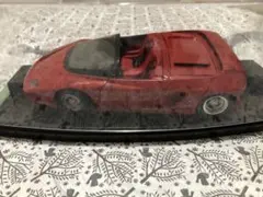 赤いオープンカー ミニカー 1/18 スケール ケース付き