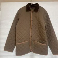ブラウン キルティングジャケット スコットランド製