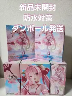 桜ミク　AMP＋ フィギュア～桜ドレスver.～ 5体セット売り