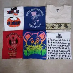 アメリカ古着半袖 Tシャツ 6枚セットまとめ売り 鳥 蝶 - メルカリ
