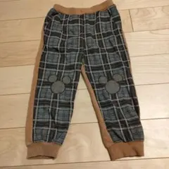 プティマイン ミッキーマウス チェック柄 ズボン パンツ 100 ディズニー