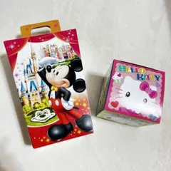 【2点セット】ディズニー&ユニバのお菓子箱