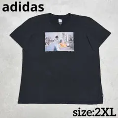adidas City Photo Tシャツ トレフォイル ブラック 2XL 黒