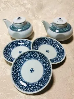 醤油入れ・ソース差し 調味料入れ&小皿 ５点セット