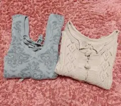 ニットビスチェ