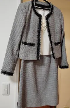 フォーマル(⋈◍＞◡＜◍)。✧Mサイズ♡チェック柄ジャケットとワンピースセット