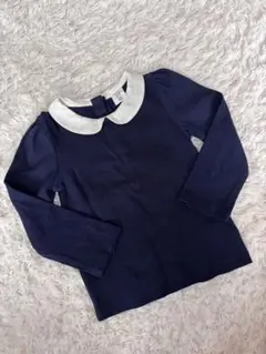 baby GAP 襟付きネイビー長袖シャツ 100cm