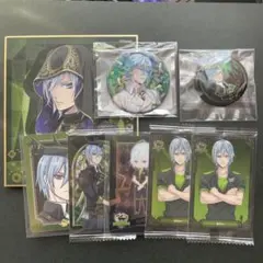 ツイステ シルバー 色紙 缶バッジ マグネット ウエハース メタル カード 8点