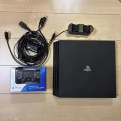 PlayStation4pro本体SSD換装　新品コントローラー、充電スタンド付