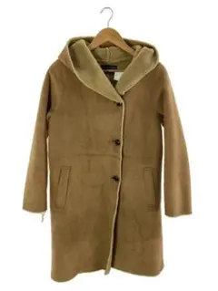 URBAN RESEARCH DOORS フード付きムートンコート ベージュ