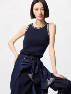 UNIQLO リブブラトップ/アメリカンスリーブ