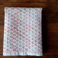 刺し子 ◈トライアングル◈ 完成品 （33.0×37.5）