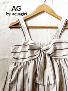 AG by aquagirl ストライプ柄 キャミソール ベージュ　Mサイズのサムネイル