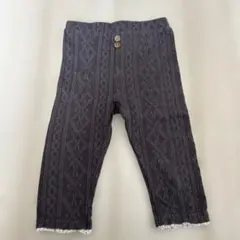 ダークグレー模様入りパンツ　95