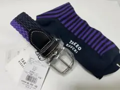TAKEO KIKUCHI タケオキクチ ベルト 靴下 セット
