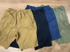 MUJI 無印良品 半ズボン 短パン パンツ ショートパンツ 4枚セット　130