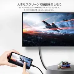 高品質USB Type C HDMI変換ケーブル 2m 4K 40Gbps転送