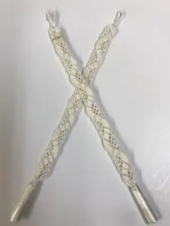 羽織紐　流線　編み込み　白