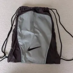 NIKE ナップサック 巾着バッグ グレー×ブラウン