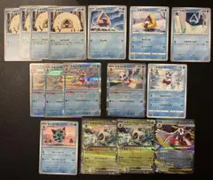 ポケモン 進化ライン パーツ ユキワラシ ユキメノコ オニゴーリ ユキメノコex