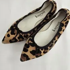 Kurun Tokyo レオパード バレエシューズ - メルカリ
