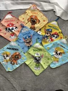 ループ付きタオル　7枚セット　パウパト　パウパトロール