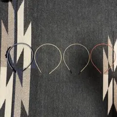 ヘアカチューシャセット ネイビー ゴールド ベージュ オレンジ