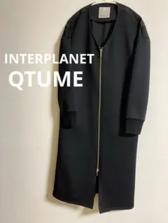 INTERPLANET QTUME ダンボール素材コート ノーカラーコート