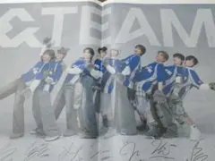 &TEAM サイン入り 朝日新聞広告