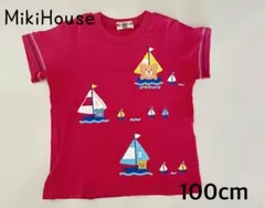 MikiHouse レッド　Tシャツ 100cm