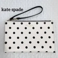 kate spade NEW YORK ドット柄 フラットポーチ ストラップ付のサムネイル