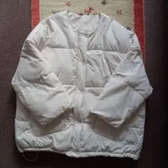 中綿ノーカラーアウター