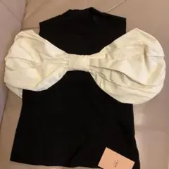 eimy オフショルニット リボン